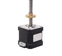 GuidNaurys Moteur pas à pas linéaire Nema 17, 1 pièce, vis T8, 42 x 42 x 40 mm, pas de 2 mm, pas de 2 mm, 4 mm, 8 mm, 17HS4401S Assemblage(2mm lead)