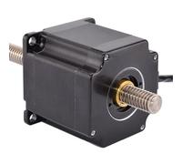GuidNaurys Moteur pas à pas linéaire Non captif Nema 23, cadre de 57mm, vis linéaire T11, plomb de 2mm, 2a, 57x56mm Assemblage