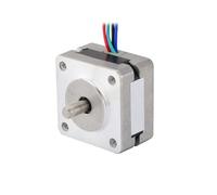 GuidNaurys Moteur pas à pas Nema 14, cadre 35mm, 2 phases, 4 fils, 1.8 degrés, 5N.cm, 7.08oz.in, 0,4a, 10V, moteur bipolaire, 35x35x20mm Assemblage