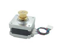 GuidNaurys Moteur pas à pas Nema 16 à poulie 20 dents, 2 phases, 4 fils, cadre 39 x 39 mm, 0,2 Nm, 12 V CC, 1,8 degré Assemblage