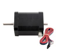 GuidNaurys Moteur pas à pas Nema 17 1,8 degré, biphasé, 4 fils, 42 x 42 x 60 mm, 12 V, 1,7 A, 70 N.cm, double arbre de 5 mm, fil de 1 mètre Assemblage