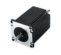 GuidNaurys Moteur pas à pas Nema 23, 8 mm, double arbre, 57HS76, 1,8 degré, 283,22 oz-in, 2 N.M, 3 A, cadre 57 x 57 mm. Assemblage