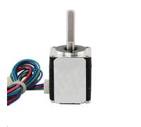 GuidNaurys Moteur pas à pas Nema 8, 1.8 degrés, 12mN.m, 0,8 a, cadre 20x20mm, 2 phases, 4 fils, Mini moteur pas à pas 20x20x24mm Assemblage