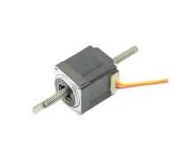 GuidNaurys Moteur pas à pas traversant de 28mm, vis mère Tr5.56 de 90mm de Long, 0,75a, 70mN.m, 2 phases, 4 lignes, moteur pas à pas Nema 11 Non captif Assemblage