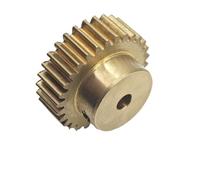 GuidNaurys Pignon cylindrique à denture droite 50T, module 0,6, en cuivre, épaisseur des dents par palier de 5 mm, module 0,6. Crémaillère(4mm bore)