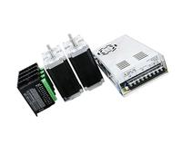 GuidNaurys Pilote de moteur pas à pas à bride de 57 mm 3 N.m 3 A 57 x 57 x 112 mm Nema 23 Moteur pas à pas 350 W 36 V Alimentation Moteur pas à pas à double arbre de 8 mm Assemblage