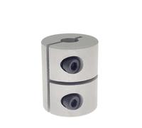 GuidNaurys Pince de coupleur d'arbre rigide D20L25, 1 pièce, servomoteur pas à pas, couplage 3mm 4mm 5mm 6mm 6.35mm 8mm 10mm, alésage Connexion d'axe(6.35x6.35mm)