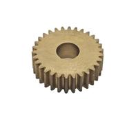 GuidNaurys Roue dentée plate de 5 mm d'épaisseur, module 0,6, 57 dents, engrenage cylindrique en cuivre, pignon moteur à dents droites 0,6M 57T Crémaillère(16mm bore)