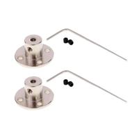 GuidNaurys Support de couplage de Joint d'arbre rigide à bride, Guide de moteur, collier de serrage, connecteur de moteur, alésage de 3mm 4mm 5mm 6mm, 2 pièces Connexion d'axe(4mm)