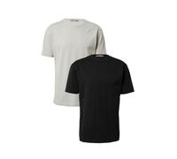 Guido Maria Kretschmer Men T-Shirt 'Pablo' gris clair / noir, Taille M