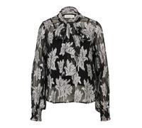 Guido Maria Kretschmer Women Chemisier 'Fina' noir / argent, Taille S-M