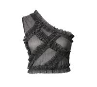 Guido Maria Kretschmer Women Haut 'Mara' noir / argent, Taille L