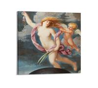 Guido Reni Impression sur toile Fortuna avec sac à main - Décoration murale d'intérieur - 50 x 50 cm
