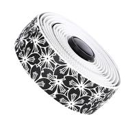 Guidoline de guidon pour vélo de route, anti-choc, blanche et noire.