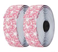 Guidoline PU+EVA 3mm Absorption Chocs Vélo | Longueur 210cm par rouleau, pour couverture complète, guidons toutes tailles, finition pro(White powder)