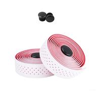 Guidoline Route 3mm Épaisseur Absorption Chocs | EVA 3mm, absorption chocs excellente, élasticité supérieure, rehaussé, réduit fatigue mains(White and Red)