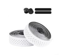 Guidoline Route 3mm Épaisseur Absorption Chocs | EVA 3mm, absorption chocs excellente, élasticité supérieure, rehaussé, réduit fatigue mains(White and Black)