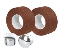Velox – Ruban de guidon Coton supérieur Tressostar 90 Marron havane 20 mm x 2,80 m (x2 blister)
