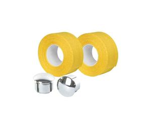 Guidoline Velox Tressostar 90 Jaune x2 + 2 bouchons coton