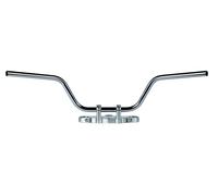 GUIDON 22MM ACIER TOURING BAS CHROMÉ BRILLANT