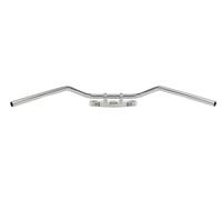GUIDON 25,4 MM ROADSTAR MEDIUM EN ACIER CHROMÉ (AVEC RAINURES POUR CÂBLES)