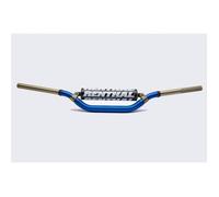 Guidon Ø28,6mm avec barre RENTHAL Twinwall replica Villopoto/Stewart bleu/mousse noire