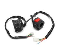 Guidon 7/8" Commutateur De Commande De Klaxon Clignotants Et Phares De Moto Connecteur De Démarrage Électrique Bouton-poussoir Pièces De Moto 12 V D'allumage de Guidon