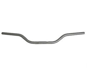 Guidon Accossato argent en aluminium pour Mz RT 125 RT 125 de 2002, diamètre 22 mm, hauteur moyenne