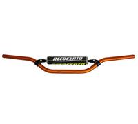 Guidon Accossato en aluminium anodisé orange avec traverseur+pare-chocs pour Hrd Sonic Supermotard de 1999 à 2003 (CC 50) Hauteur moyenne