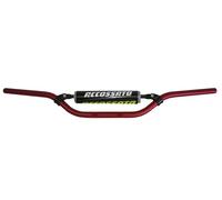 Guidon Accossato en aluminium anodisé rouge avec traverseur+pare-chocs pour Hrd Sonic Supermotard de 1999 à 2003 (CC 50) Hauteur moyenne