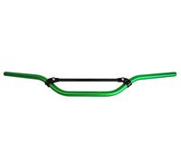 Guidon Accossato en aluminium anodisé vert avec traverse pour Hrd Sonic Supermotard de 2004 à 2008 (CC 50) Hauteur moyenne