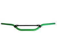 Guidon Accossato en aluminium anodisé vert avec traverse pour Hrd Sonic Supermotard de 2004 à 2008 (CC 50) Hauteur élevée