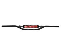 Guidon accossato fabriqué en Italie d.22, hrs Sonic supermotard 50 cc (2004-2008), couleur noir et tour de choc bleu (sh4b)