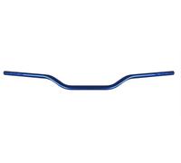 Guidon Accossato pour moto, haltères pliés bas 7/8" universel compatible avec SX EXC CRF YZF KXF KLX RMZ DRZ Pit Bike Dirt Bike ATV Quad Motocross diamètre 22 mm-bleu
