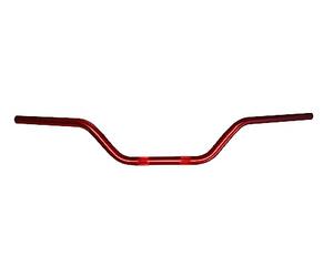 Guidon Accossato rouge en aluminium pour Mz RT 125 RT 125 de 2002, diamètre 22 mm, hauteur moyenne