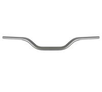 Guidon Accossato Silver en aluminium pour Yamaha XSR 900/Black RN86 de 2022 (CC 900) diamètre Ø28,5 x 4,5 mm