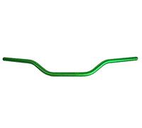 Guidon Accossato vert en aluminium pour Hrd Sonic Supermotard de 2004 à 2008, diamètre 22 mm, hauteur moyenne