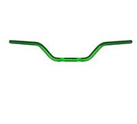 Guidon Accossato vert en aluminium pour Mz RT 125 RT 125 de 2002, diamètre 22 mm, hauteur moyenne