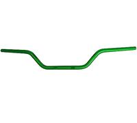 Guidon Accossato vert en aluminium pour Mz RT 125 RT 125 de 2002, diamètre 22 mm, hauteur moyenne