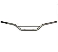 Guidon Acier Moto Scooter ATV Cross Enduro Pliage Basse 22 mm-Silver