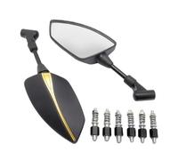 Guidon Aile rétroviseur Motorcycle Universal 10 Mm View À Gauche Et À L'arrière Droit Merroirs De La Vue De Boîtier Miroir Latéral pour R1200GS R1200 GS R 1200 RT R1200RT