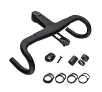 Guidon avec Potence Intégrée - Combo Guidon Potence Carbone pour Vélo de Route - Accessoires Ergonomiques Alliage pour Cyclistes