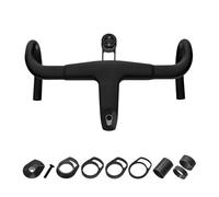 Guidon avec Potence Intégrée - Combo Guidon Potence Carbone pour Vélo de Route | Pièces et Accessoires de Cyclisme Ergonomiques Anti-Choc pour Adolescents, Adultes, Passionnés,