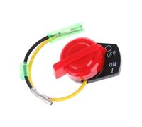 Guidon Bouton commutateur Interrupteur métallique à 2 ou 3 fils pour moteur Honda GX110, GX120, GX160, GX200, GX240 Bouton de moto(2 Wire)
