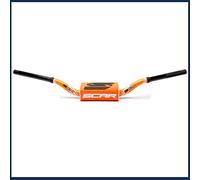 Guidon Color Moto Cross SCAR O² 28mm (1 1/8”) sans barre - MINI 65 85 Haut RC Style - Guidon Orange Mousse Orange
