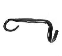 Guidon courbé pour vélo de route 420 mm de large 31,8 mm de diamètre de serrage en alliage d'aluminium 6061 agressif Drop and Reach Noir mat Routage externe pour vélo de course et vélos