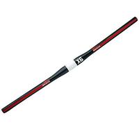 Guidon cycliste en fibre de carbone vélo vélo VTT guidon léger guidon droit/riser (31.8 * 700mm) (Rouge droite)