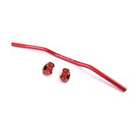 Guidon de Guidon de Moto,Guidon Universel 7/8 '' Universal Rizoma Alliage de moto de moto de moto 22mm Dirt PiBike Barre de poignée Accessoires (Color : Red with risers)