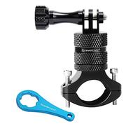 Guidon de la caméra d'action de montage de vélo, support de support de rotation de la rotation de rotation de 360 degrés en alliage d'aluminium compatible pour GoPro et plus de caméras d'action