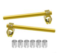 Guidon de moto à clipser en aluminium pour guidon de 26 mm, 30 mm, 31 mm de diamètre - Utilisation : VTT, scooter (doré)